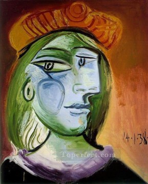 portrait man goatee Painting - Portrait Woman 1938 cubism Pablo Picasso